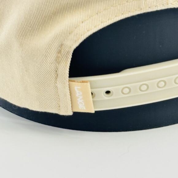 Lange SnapBack Hat Cap Trucker Beige Cream Ski Snowboard Adjustable One Size - Picture 4 of 6